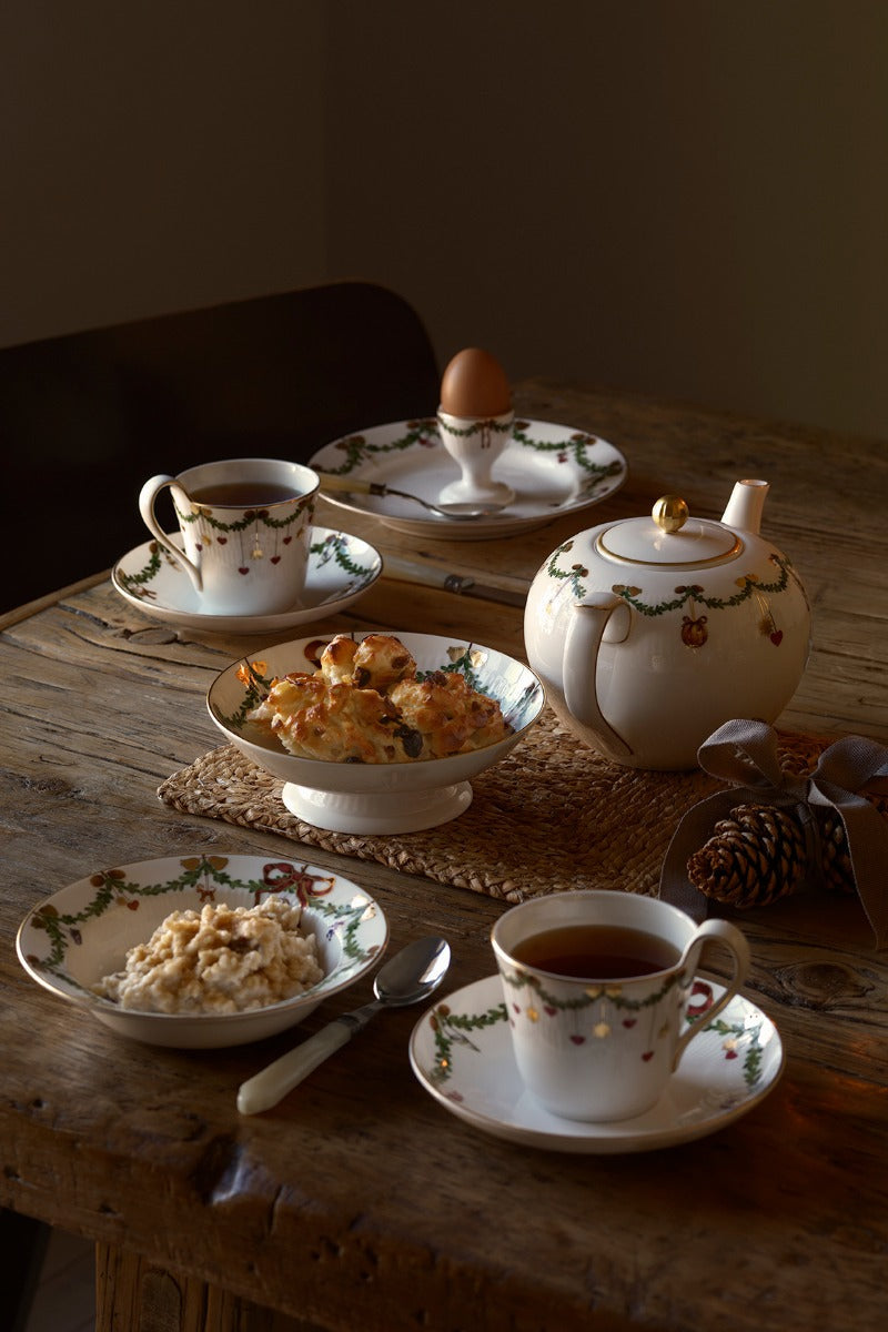 Royal Copenhagen Stjerne riflet tekande med låg - 140 cl. - Bahne